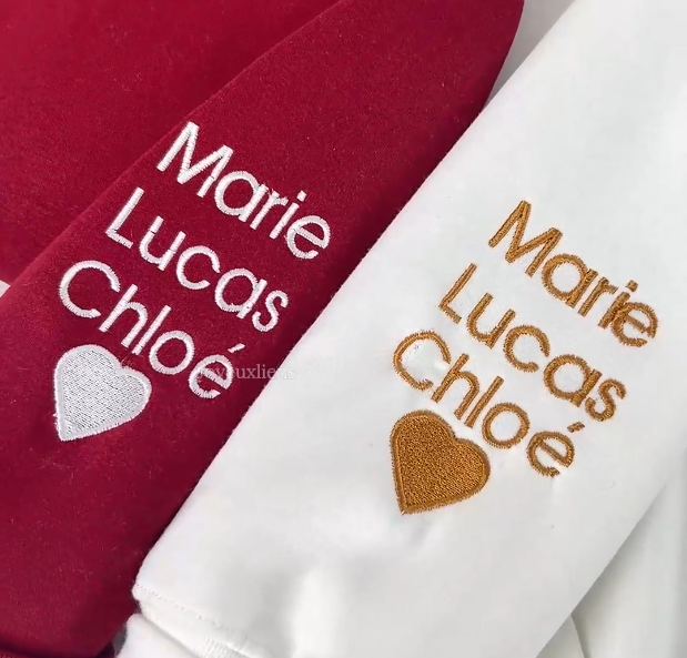 MAMAN Tshirt/Sweatshirt Brodé - Cadeau Parfait pour la Fête des Mères