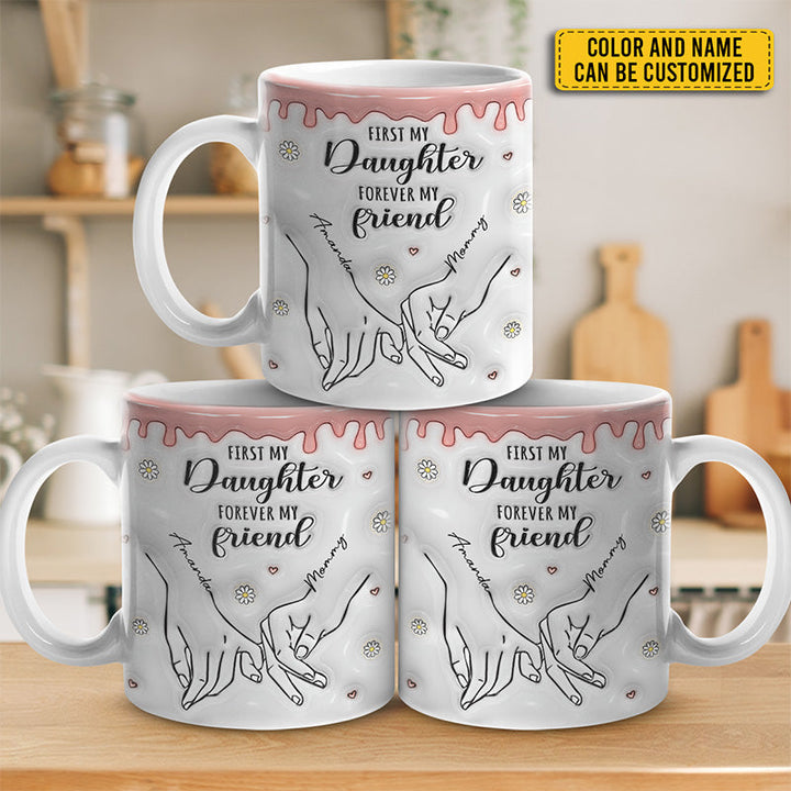 Affection Familiale: Mug Personnalisé 3D - Mère, Grand-mère - Cadeau Chaleureux