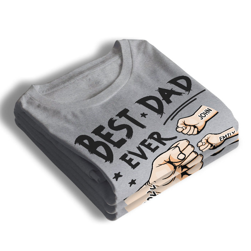 Le meilleur papa de tous les temps - T-shirt personnalisé familial