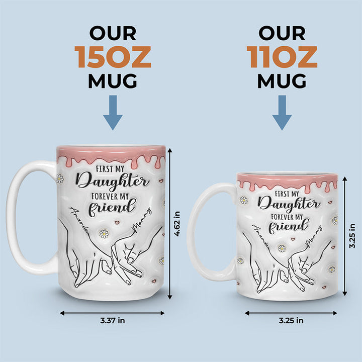 Affection Familiale: Mug Personnalisé 3D - Mère, Grand-mère - Cadeau Chaleureux