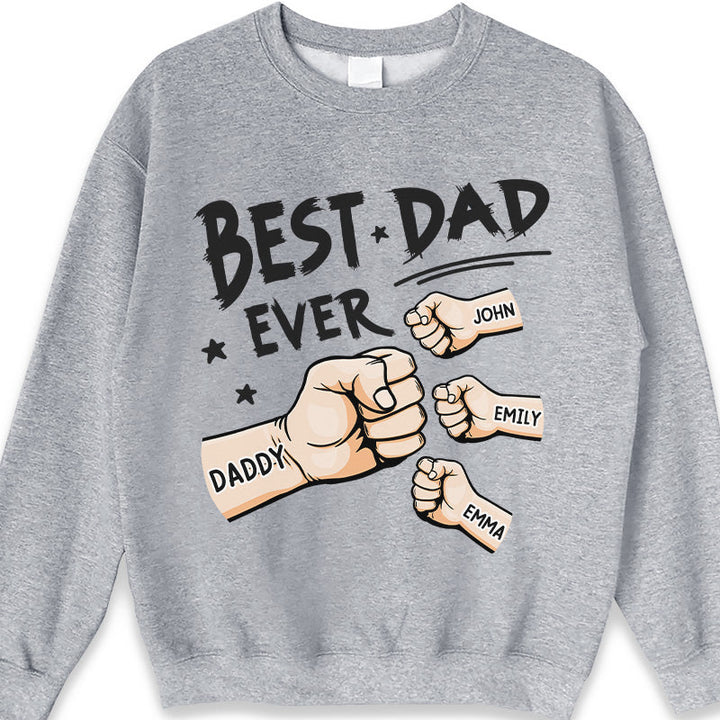 Le meilleur papa de tous les temps - T-shirt personnalisé familial
