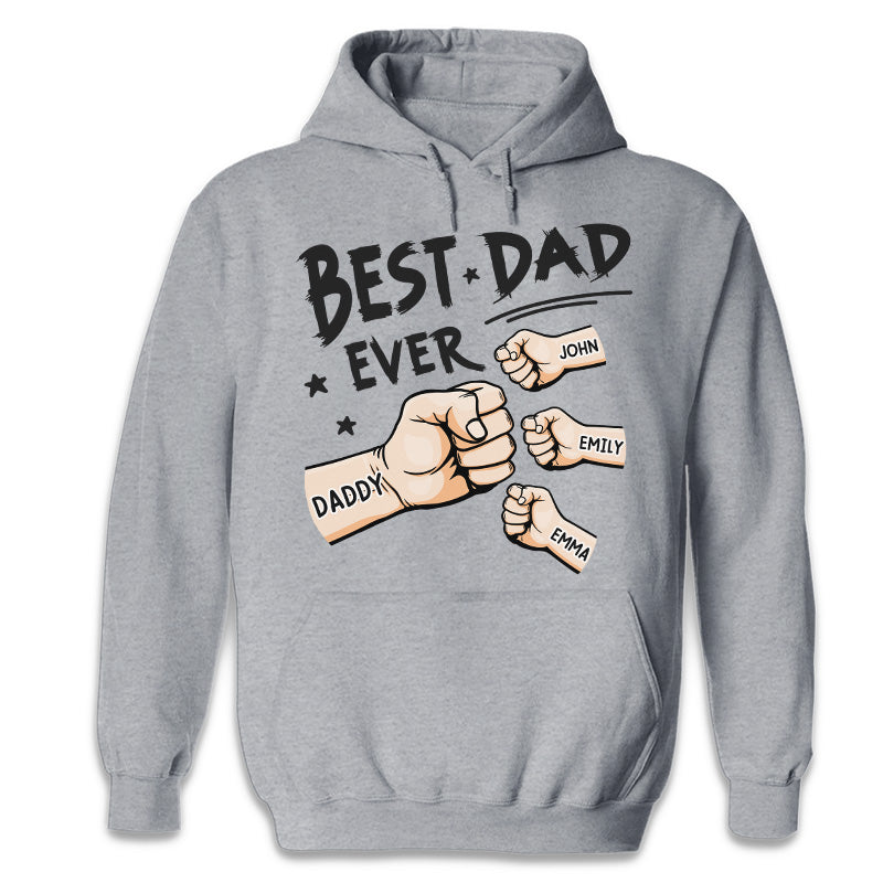 Le meilleur papa de tous les temps - T-shirt personnalisé familial