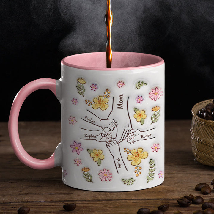 Lien Intime: Tasse Personnalisée 3D - Maman, Mamie - Cadeau Mémorable