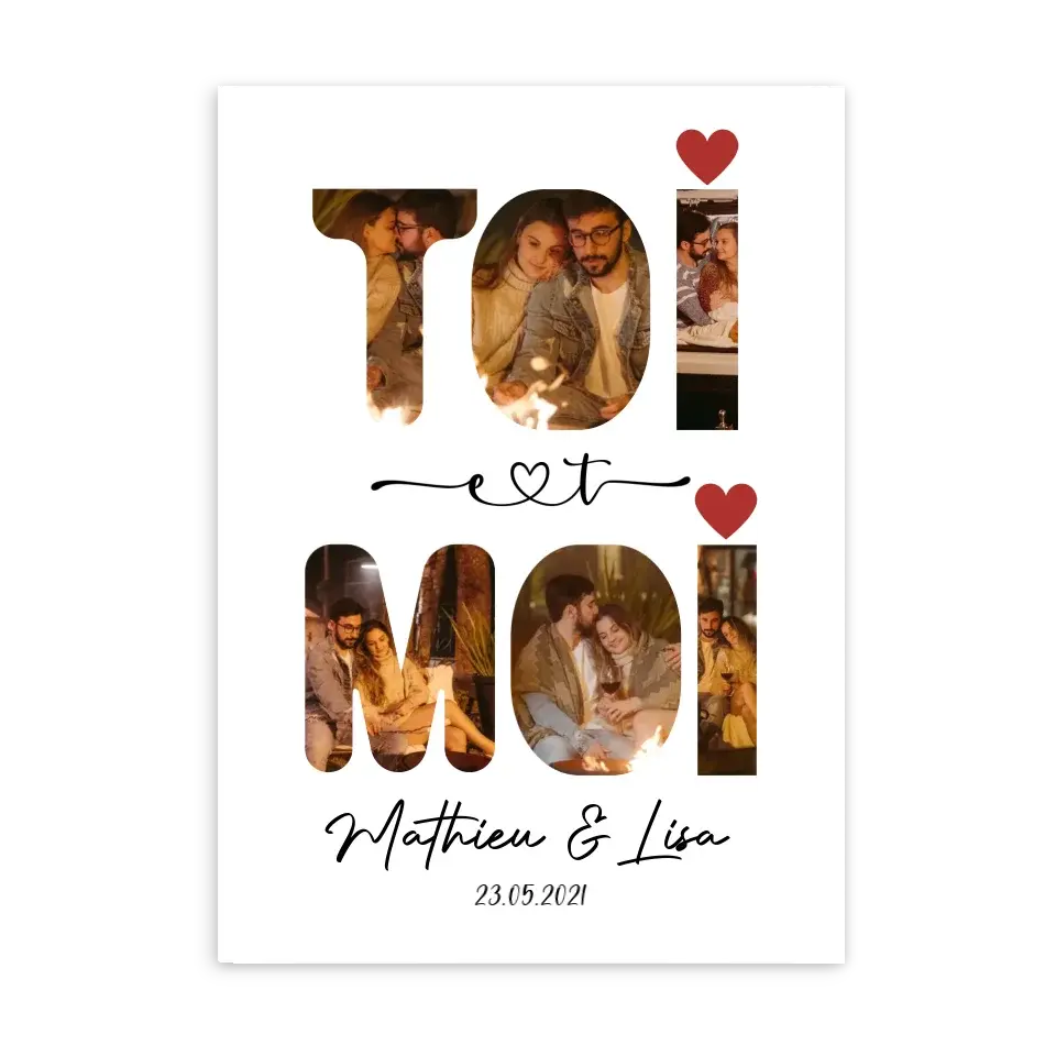 Toi & Moi - Affiche personnalisée