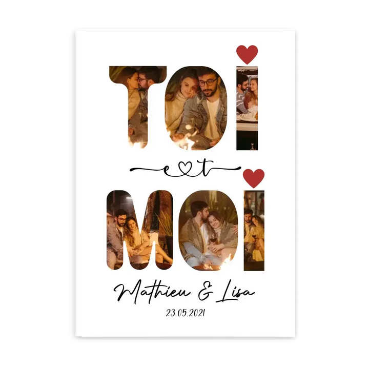 Toi & Moi - Affiche personnalisée