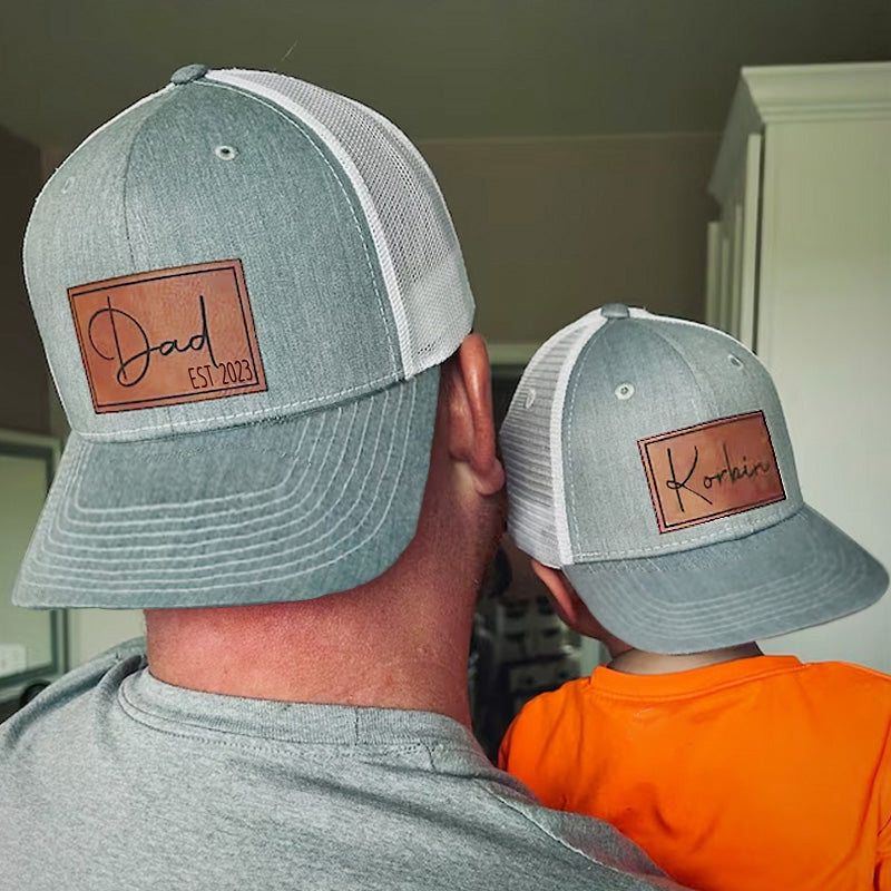 Casquette de baseball extérieure d'été personnalisée - Papa et moi