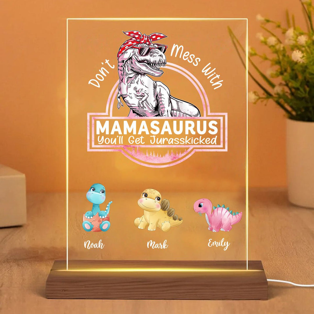 Lampe LED acrylique personnalisée - Cadeau pour maman