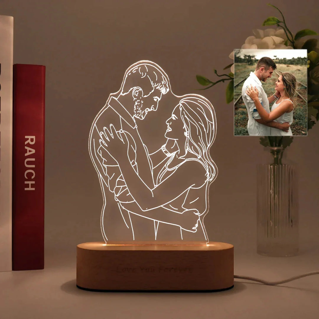 Lampe photo 3D personnalisée