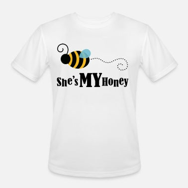She's My Honey-T-shirts pour couples avec texte personnalisé