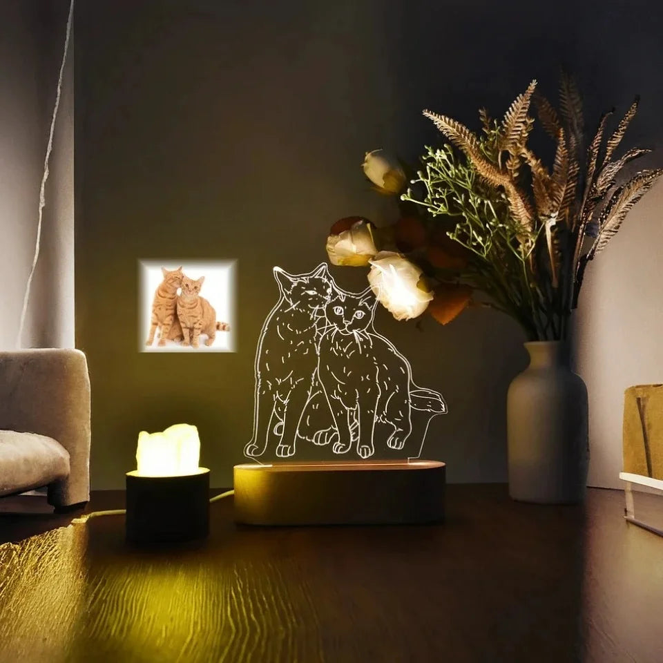 Lampe photo 3D personnalisée
