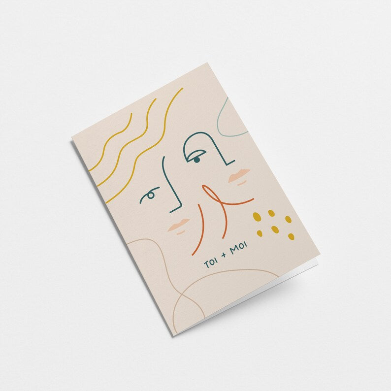 Toi + Moi - Carte de vœux - Carte anniversaire