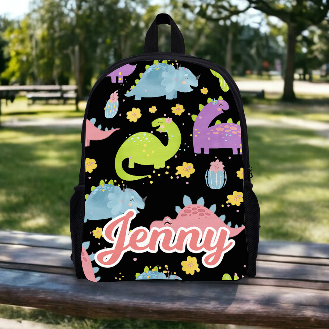 Sac à Dos Dinosaure pour Enfant 1 Prénom Personnalisé Cartable Sac maternelle