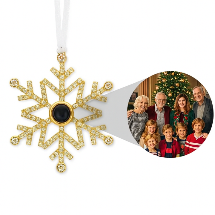 Ornement photo personnalisé Patte- Décorations de projection personnalisées - Cadeaux de Noël