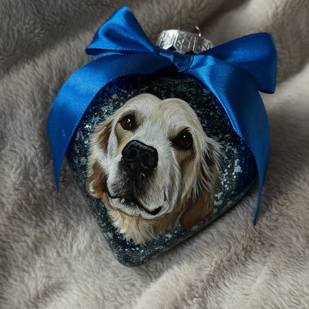 50 % de réduction sur les boules de Noël avec portraits d'animaux