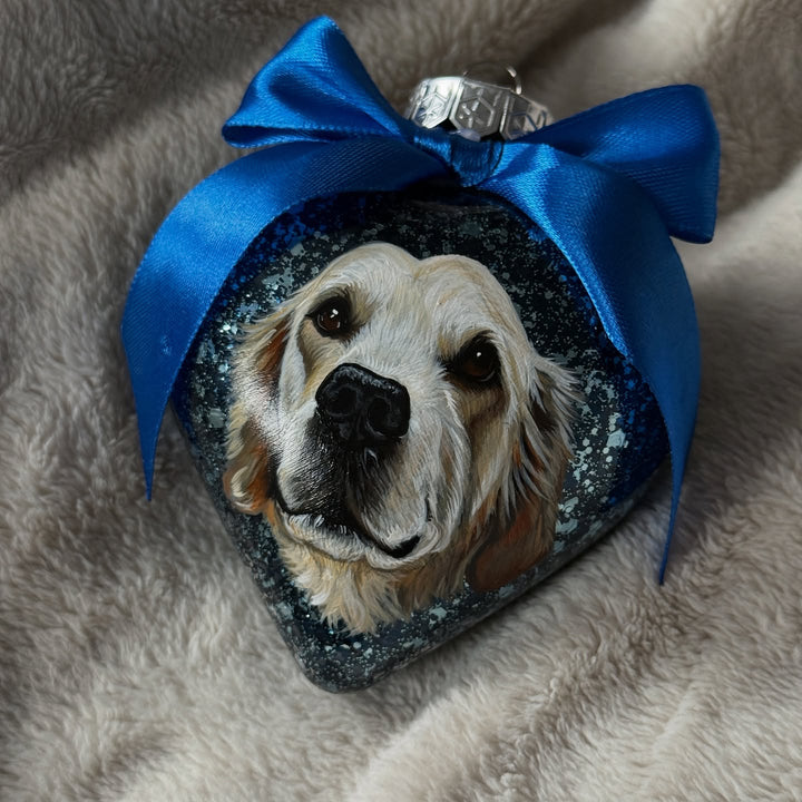 50 % de réduction sur les boules de Noël avec portraits d'animaux