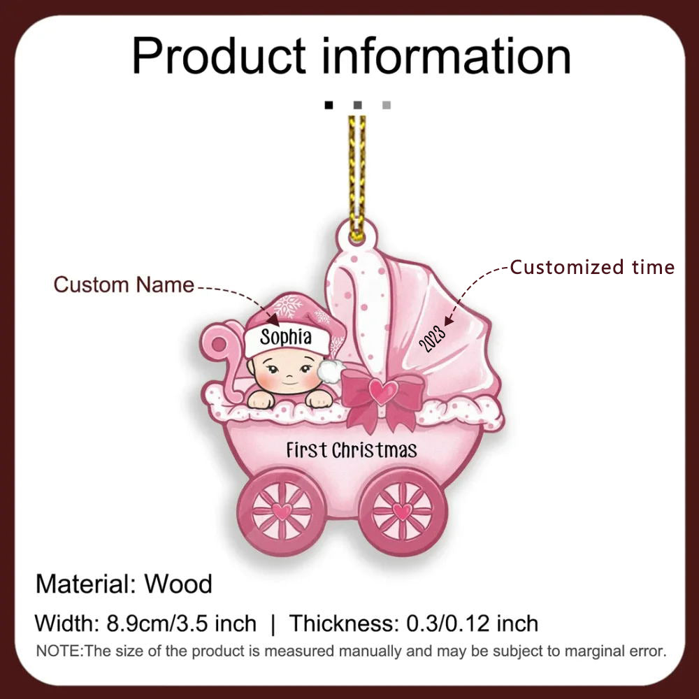 Ornements de Noël 1 Prénom Personnalisé cadeau pour BéBé