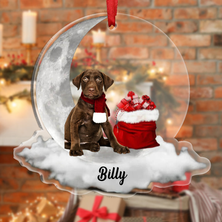 Ornements de Noël  en Acrylique avec Photo Personnalisée
