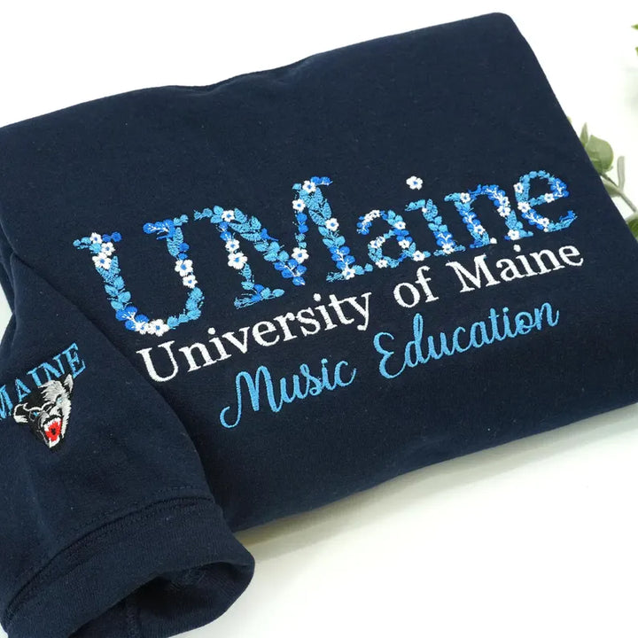 Sweat-shirt et sweat à capuche fleuris personnalisés pour collège - Brodés avec la fierté de VOTRE école