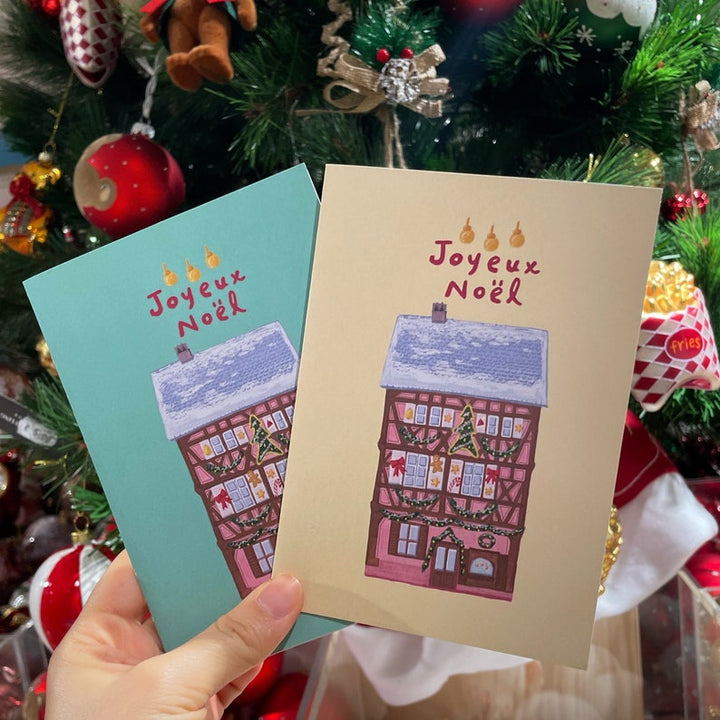 Carte de Noël illustration, carte de Noël