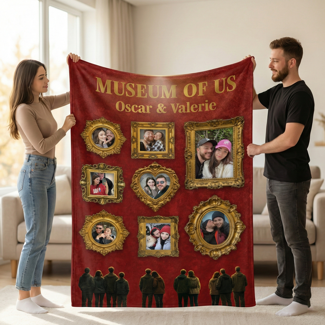 Couverture photo personnalisée du Musée des États-Unis, cadeau pour couples