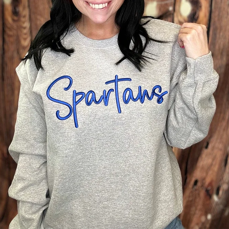 Sweat-shirt personnalisé avec broderie bouffante 3D