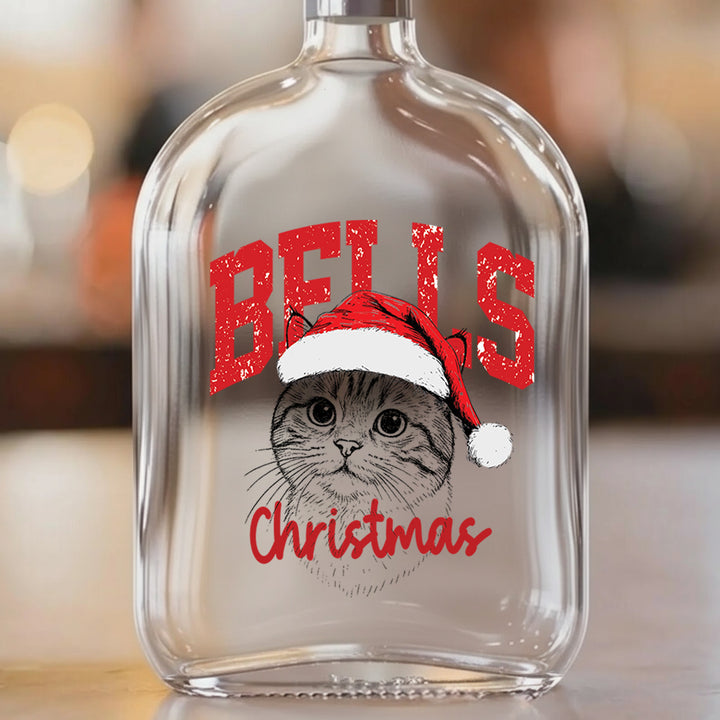 Bouteille de whisky personnalisée avec portrait d'animal de compagnie pour Noël 2025