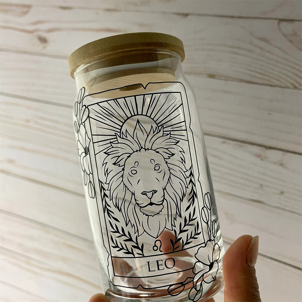 Coupe en verre du zodiaque