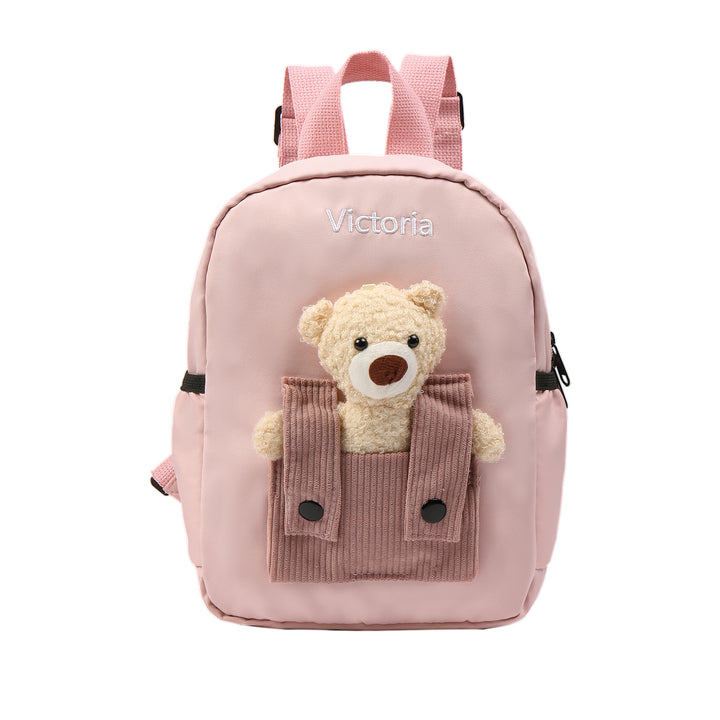 Cartable Sac à Dos Nounours pour Enfant 1 Prénom Personnalisé Sac maternelle