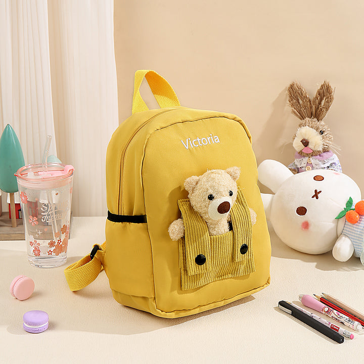 Cartable Sac à Dos Nounours pour Enfant 1 Prénom Personnalisé Sac maternelle