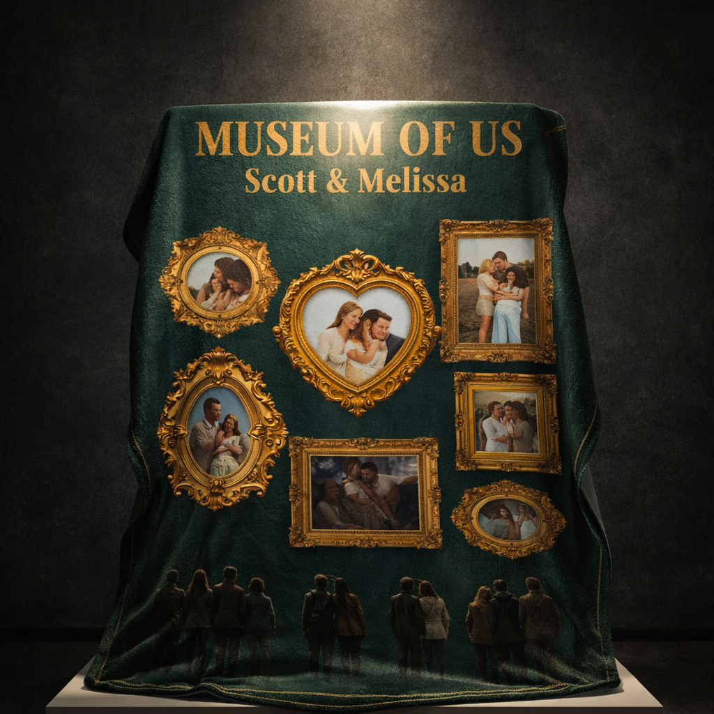 Couverture photo personnalisée du Musée des États-Unis, cadeau pour couples
