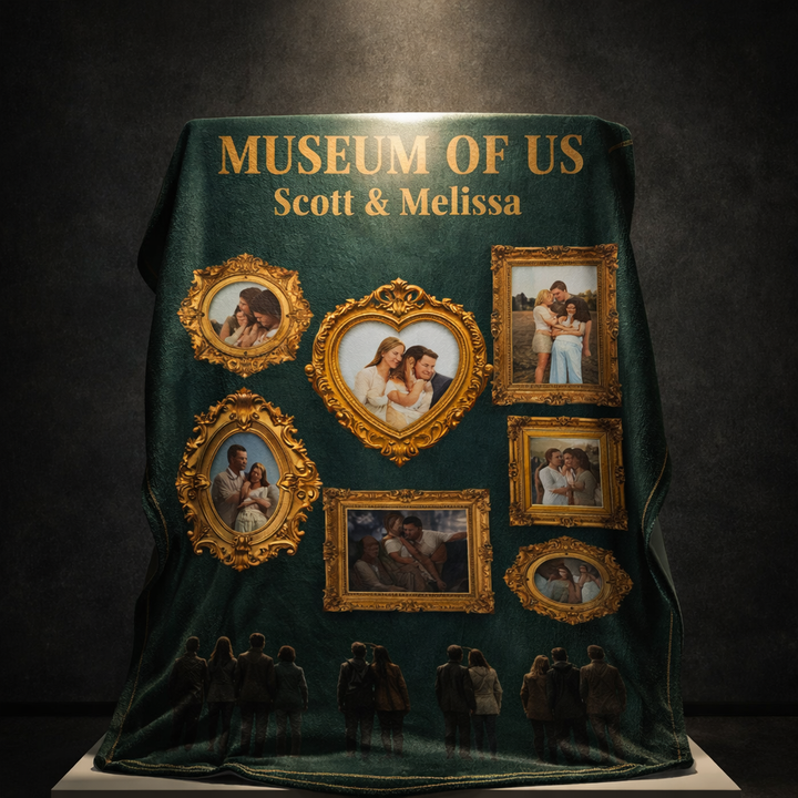 Couverture photo personnalisée du Musée des États-Unis, cadeau pour couples