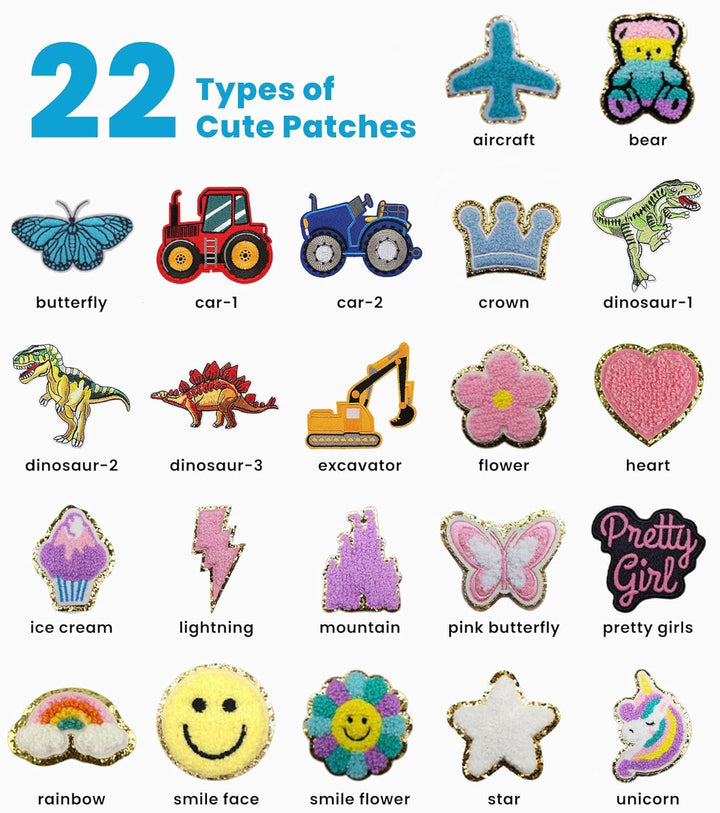 Trousse à crayons personnalisée pour fille avec patch en chenille