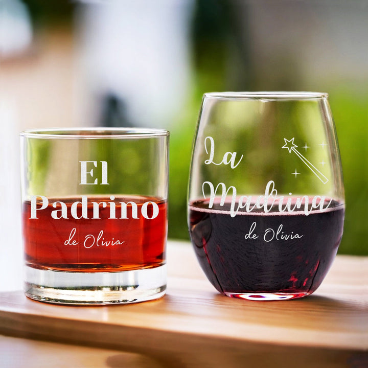 Ensemble de tasses en verre personnalisées