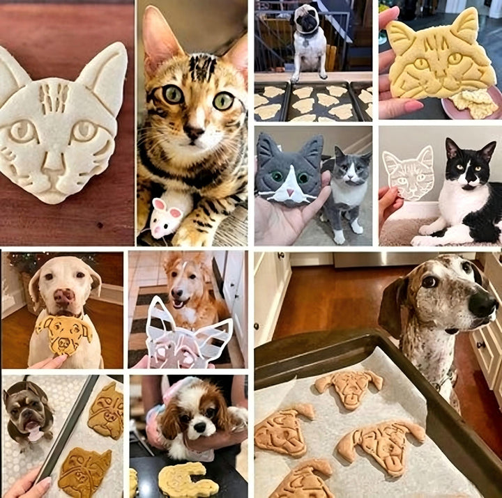 Emporte-pièce personnalisé portrait animal – Chien & chat, moule à biscuits sur mesure, cadeau original pour amoureux des animaux