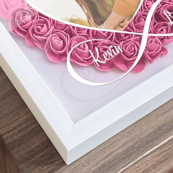 Photo personnalisée Je t'aime tous les jours - Boîte à fleurs personnalisée