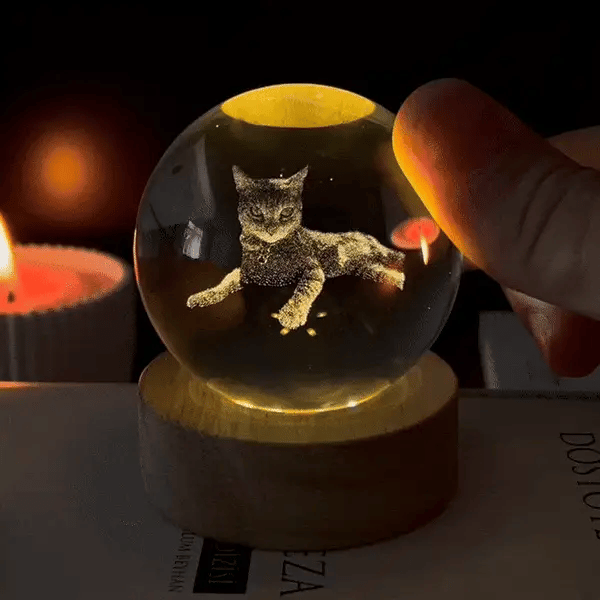 Boule de cristal photo 3D personnalisée, cadeau pour votre amour