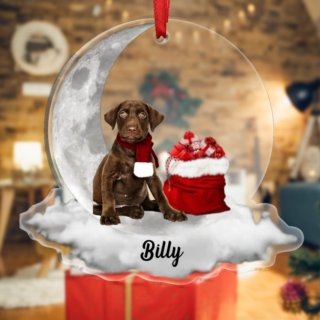 Ornements de Noël  en Acrylique avec Photo Personnalisée
