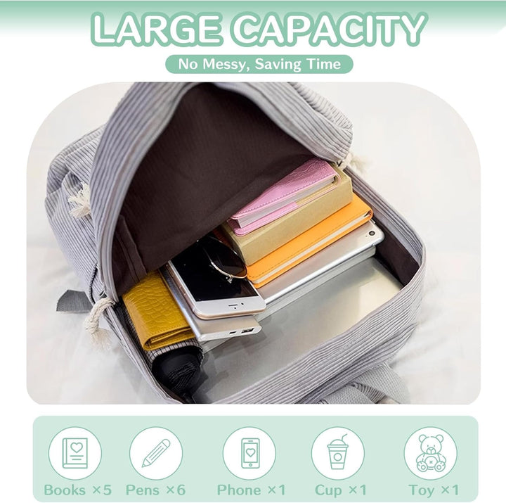 Sac à dos personnalisé pour enfant – Sac à dos en velours côtelé avec nom personnalisé pour l'école, la danse et les cadeaux