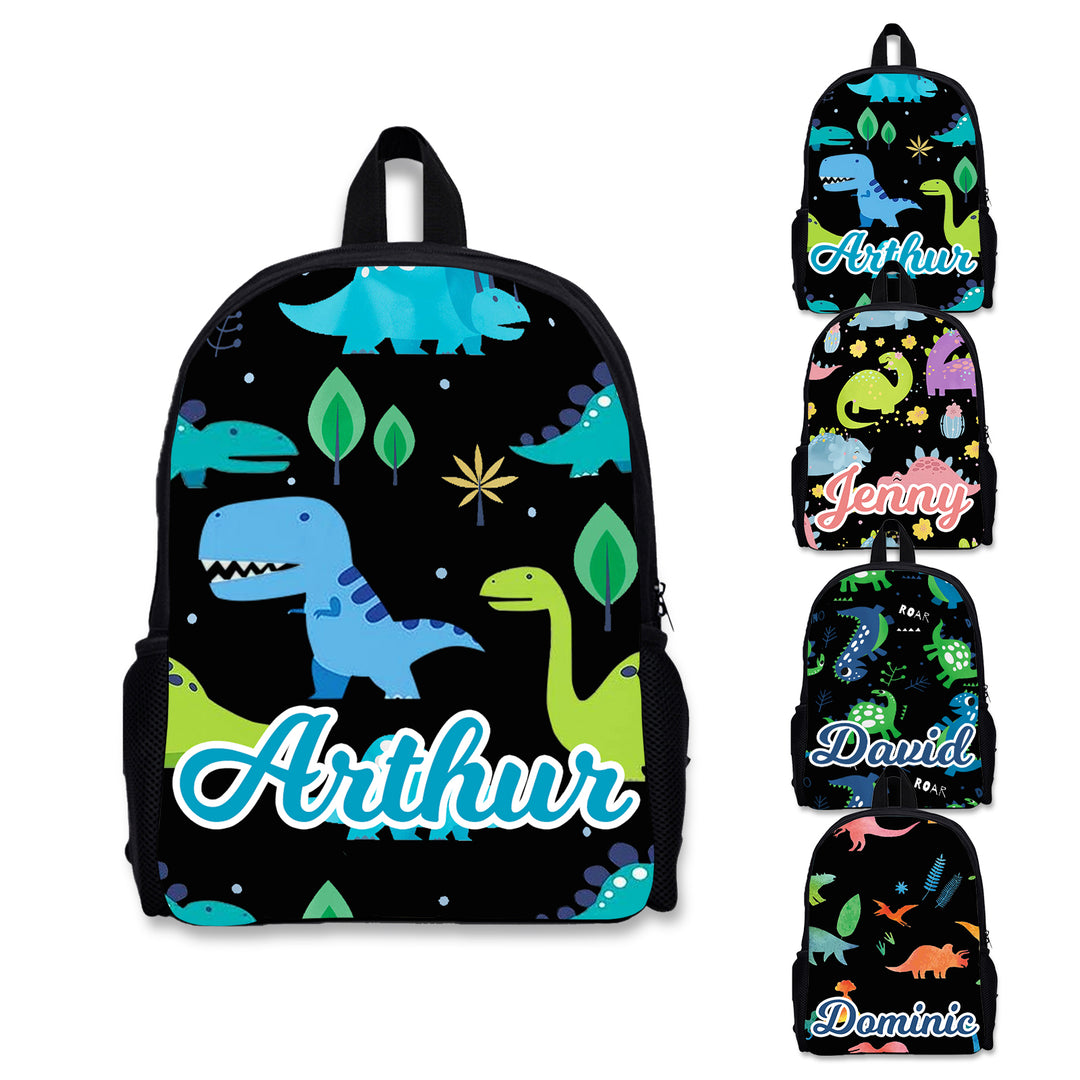 Sac à Dos Dinosaure pour Enfant 1 Prénom Personnalisé Cartable Sac maternelle