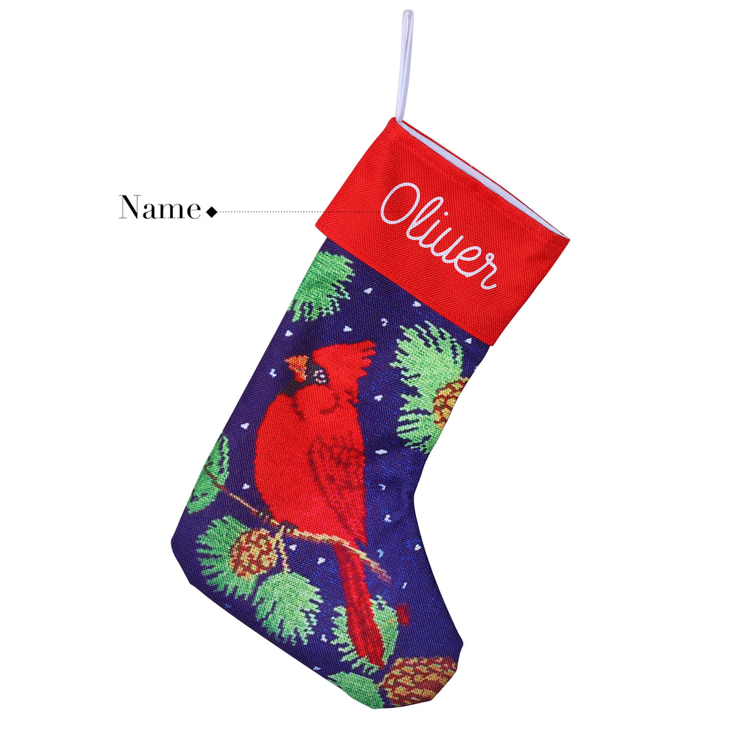 Sac de chaussette de Noël 1 Prénom Personnalisé