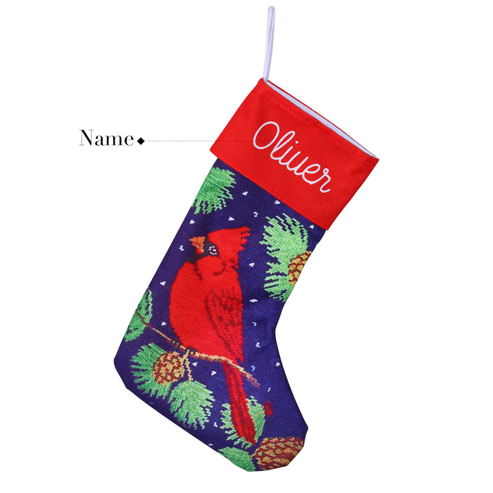 Sac de chaussette de Noël 1 Prénom Personnalisé