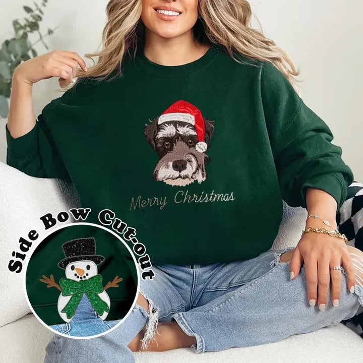 Sweat-shirt personnalisé à la mode avec nœud latéral et paillettes