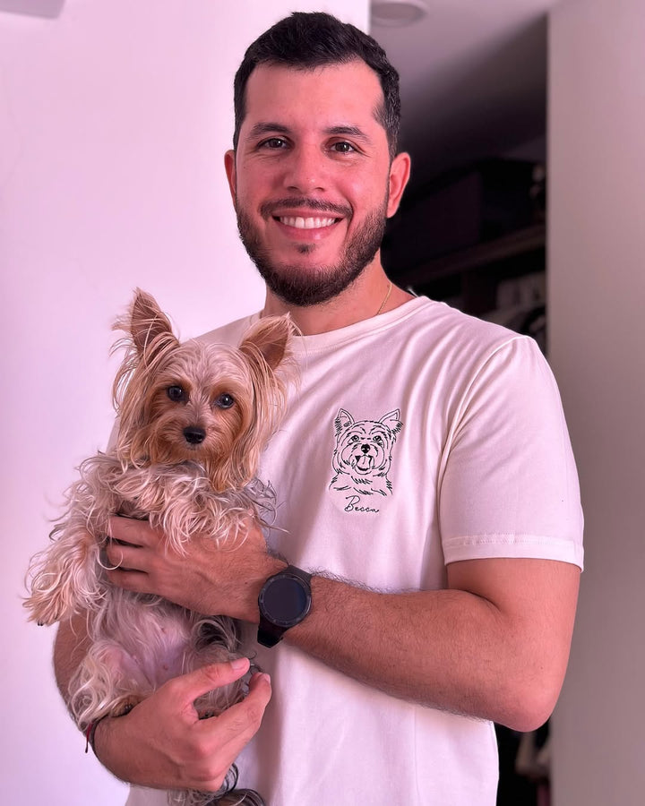 T-shirt brodé personnalisé avec visage d'animal de compagnie, sweat à capuche personnalisé brodé avec plusieurs animaux de compagnie