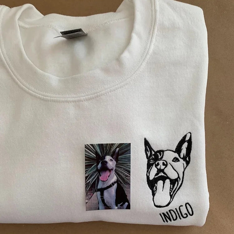 Sweats à capuche, t-shirts et sweatshirts personnalisés avec visage d'animal brodé