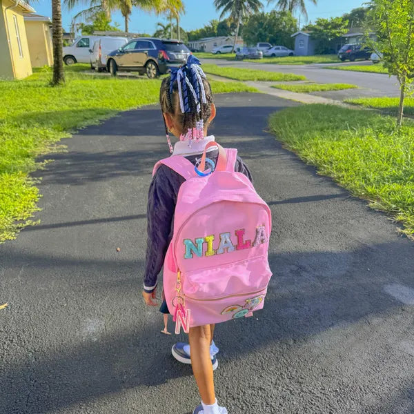 Sac à dos personnalisé pour la rentrée scolaire, sac à dos personnalisé pour enfants avec patch nominatif, sac à dos d'école en nylon