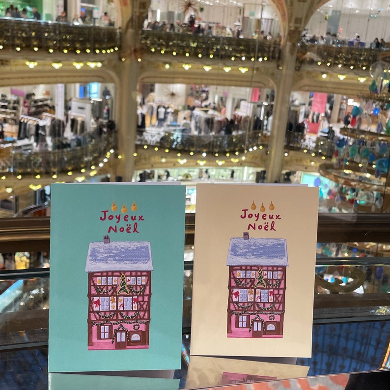 Carte de Noël illustration, carte de Noël