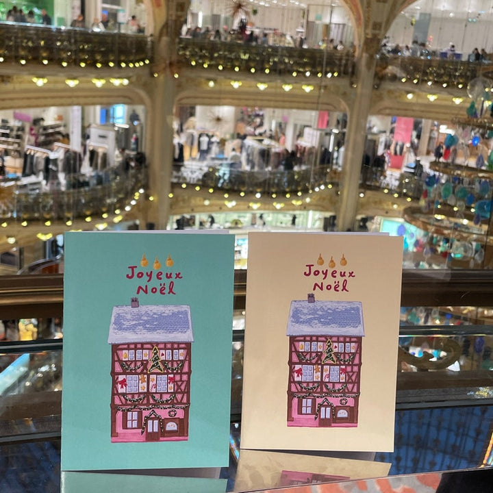 Carte de Noël illustration, carte de Noël