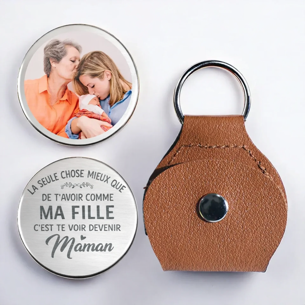 Photo personnalisée Mon cœur est comblé de te voir briller en tant que maman