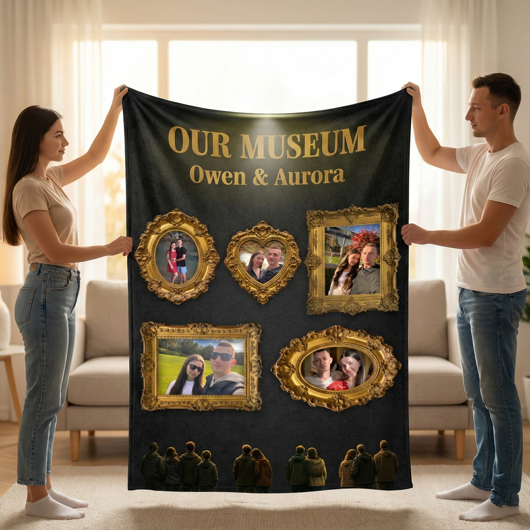 Couverture photo personnalisée du Musée des États-Unis, cadeau pour couples