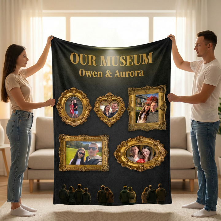 Couverture photo personnalisée du Musée des États-Unis, cadeau pour couples